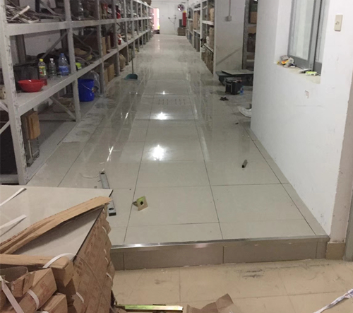 陶瓷面防靜電地板施工圖
